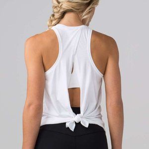 lulu white tie top